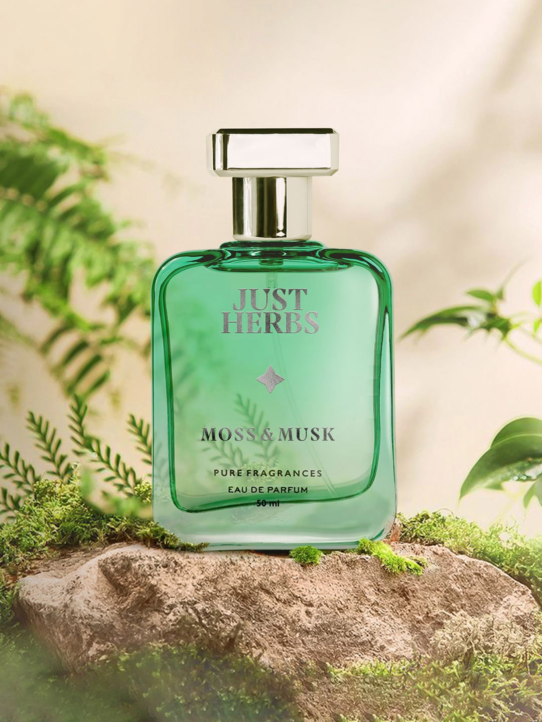 

Just Herbs Moss & Musk Long Lasting Eau De Parfum - 50ml, Green