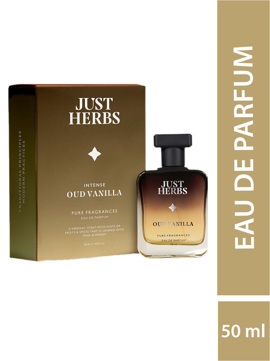 

Just Herbs Intense Oud Vanilla Eau De Parfum - 50ml, Brown