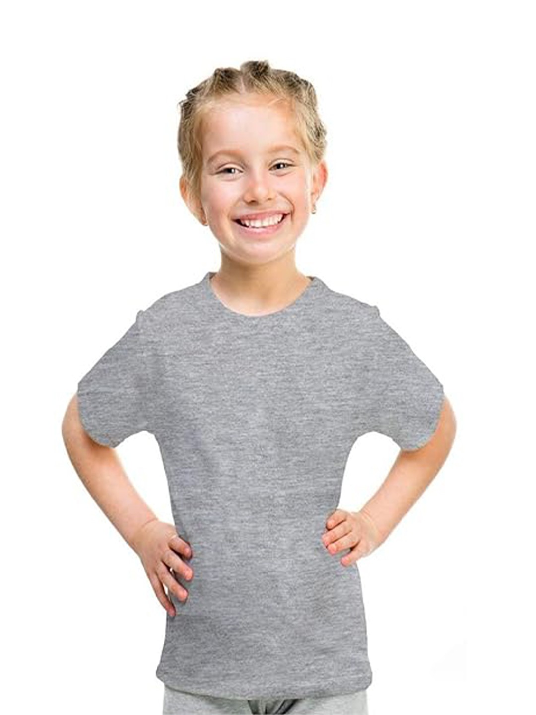 

BAESD Kids Extended Sleeves Bio Finish Pockets T-shirt, Grey