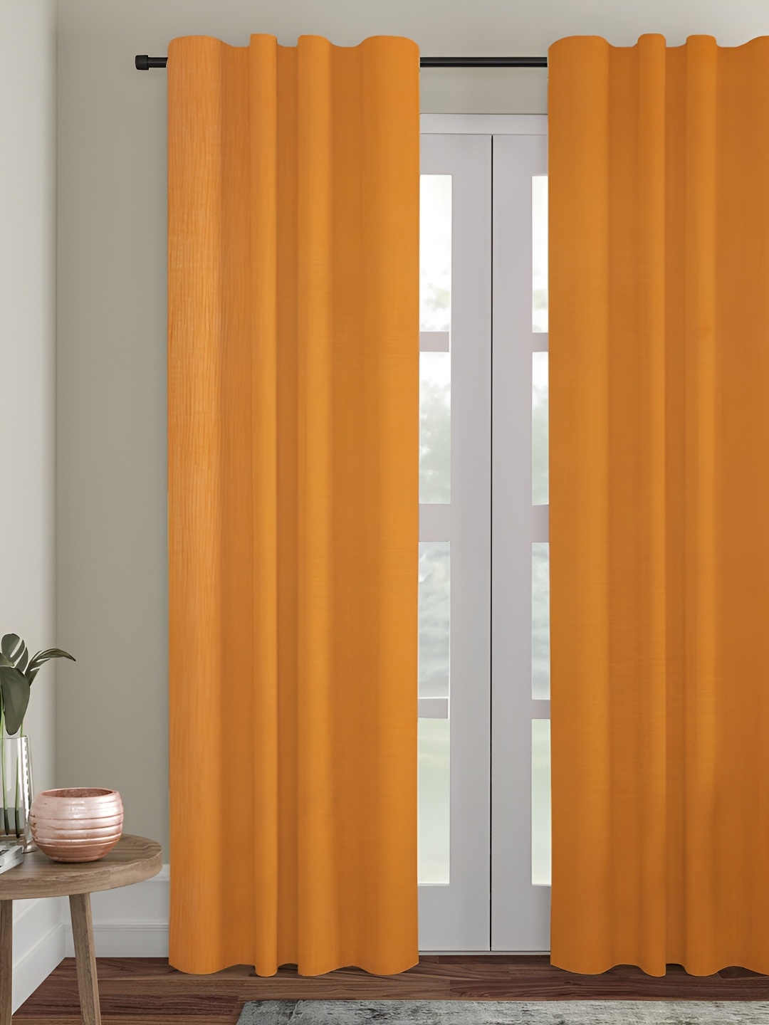 

Fabindia Yellow Cotton Door Curtain