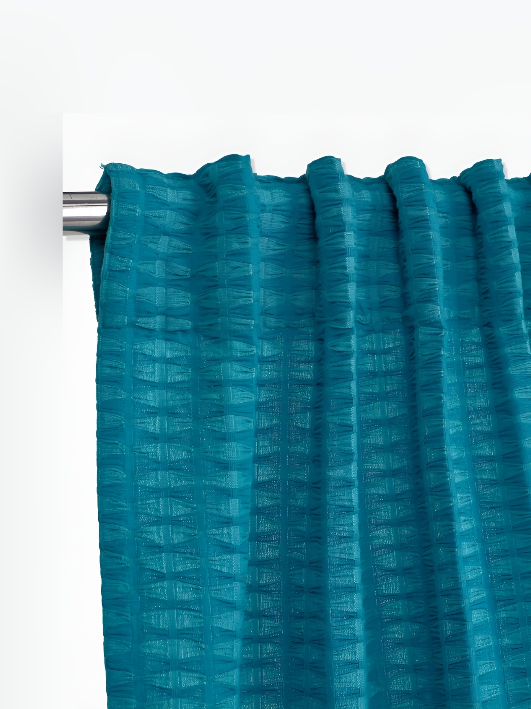 

Fabindia Teal Green Cotton Window Curtain