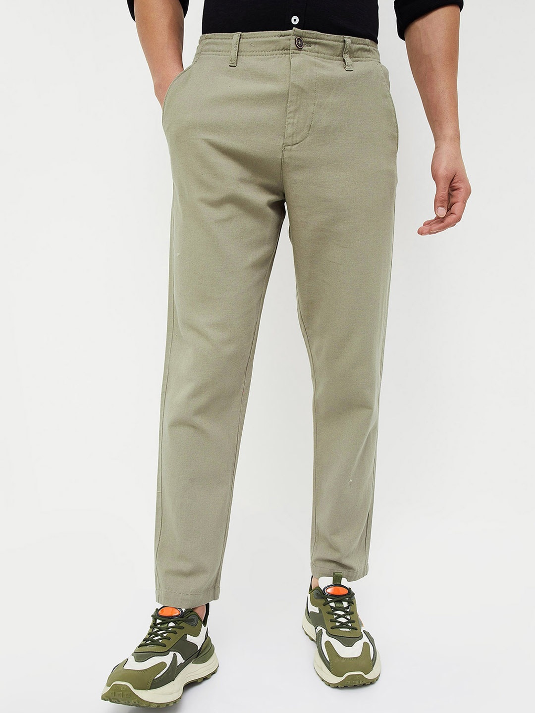 

CODE by Lifestyle Men Chinos Trousers, Olive