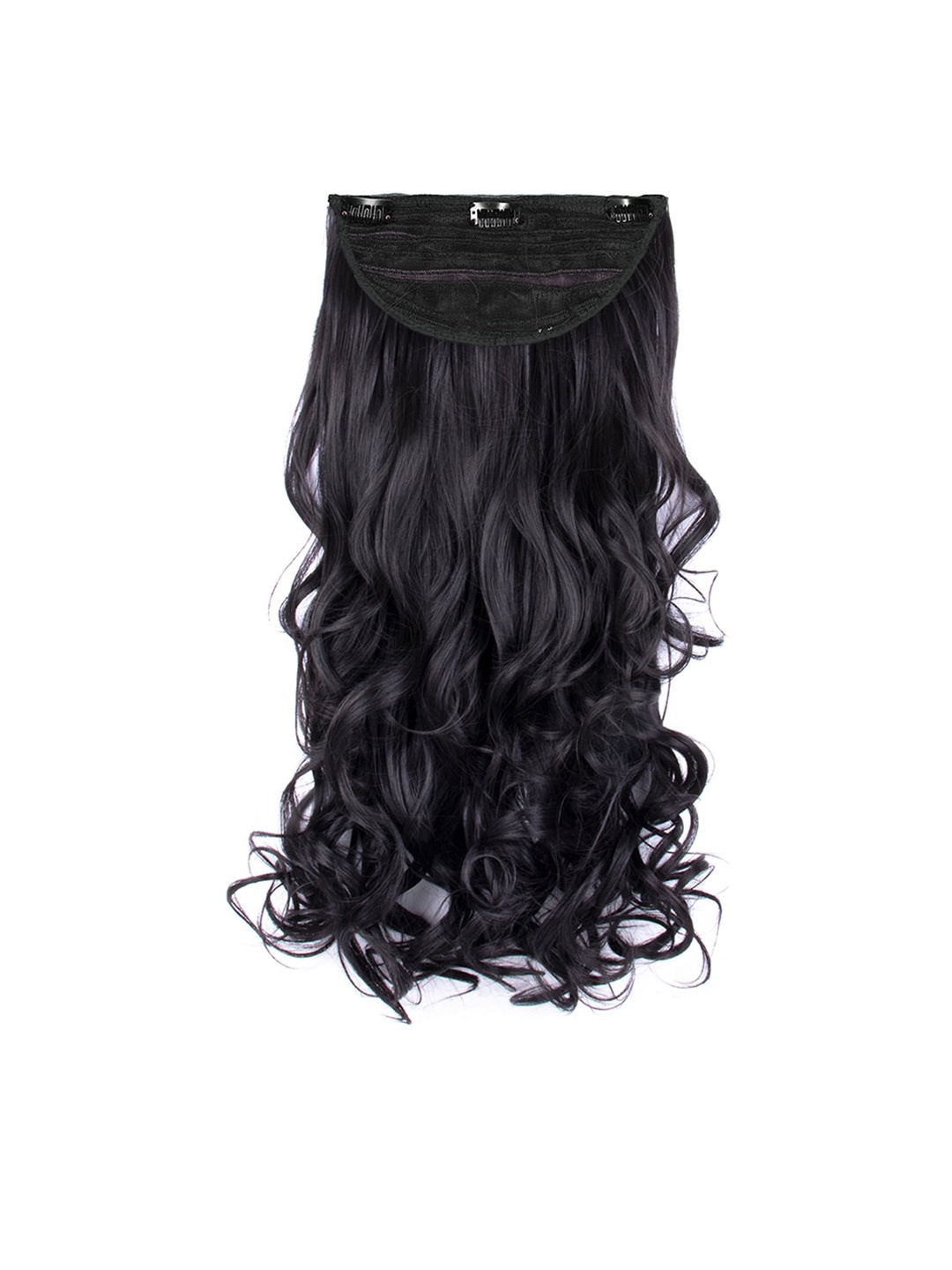 

Streak Street Clip In Semi Wavy Hair Extension - Natural Black