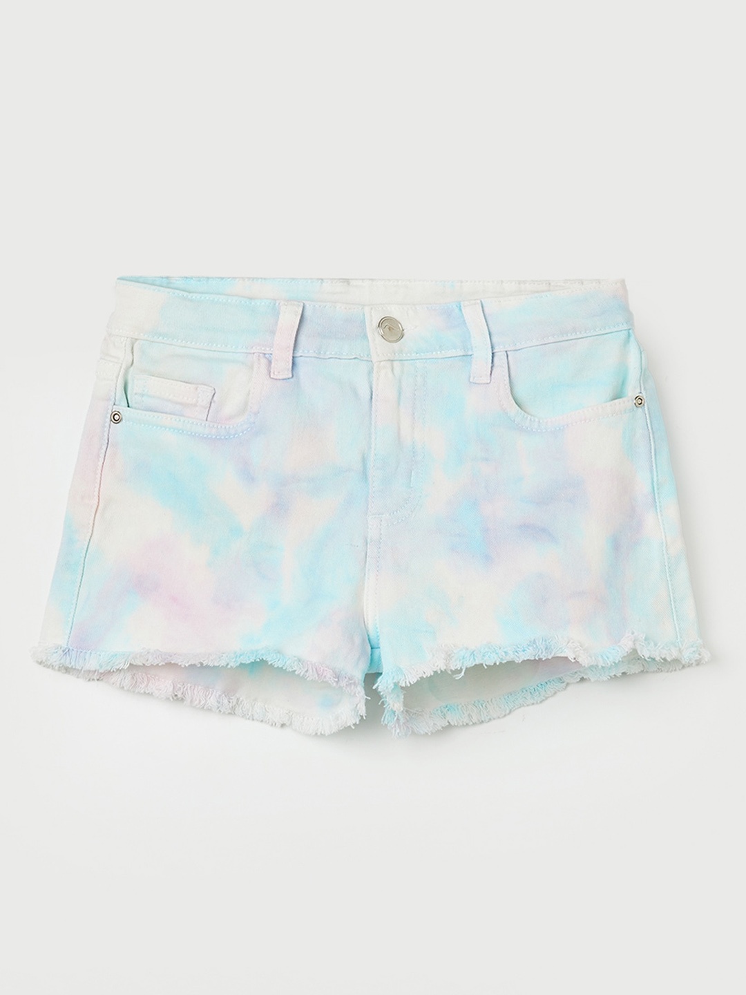 

Fame Forever by Lifestyle Girls Camouflage Printed Shorts, White