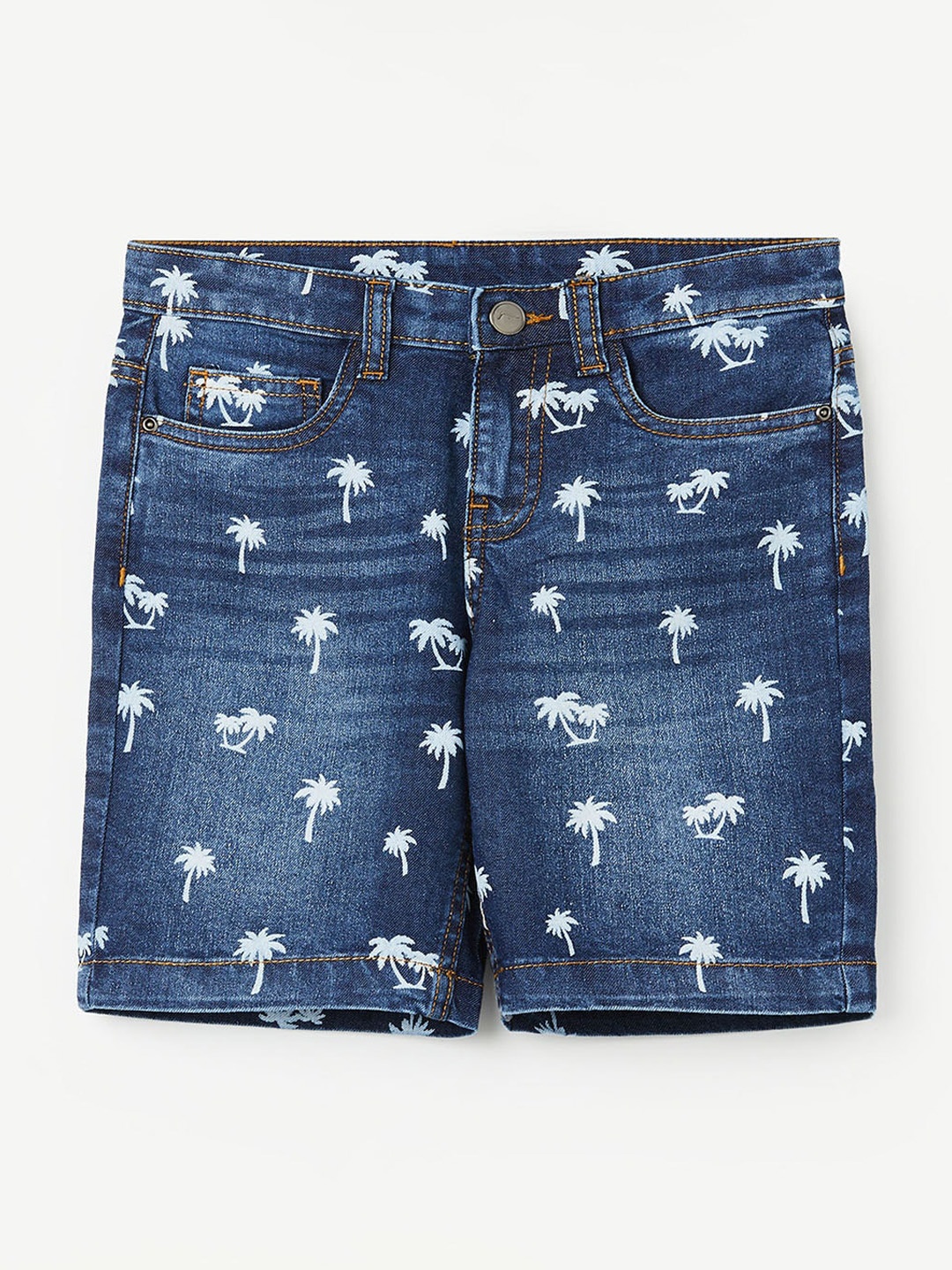 

Fame Forever by Lifestyle Boys Printed Denim Shorts, Blue