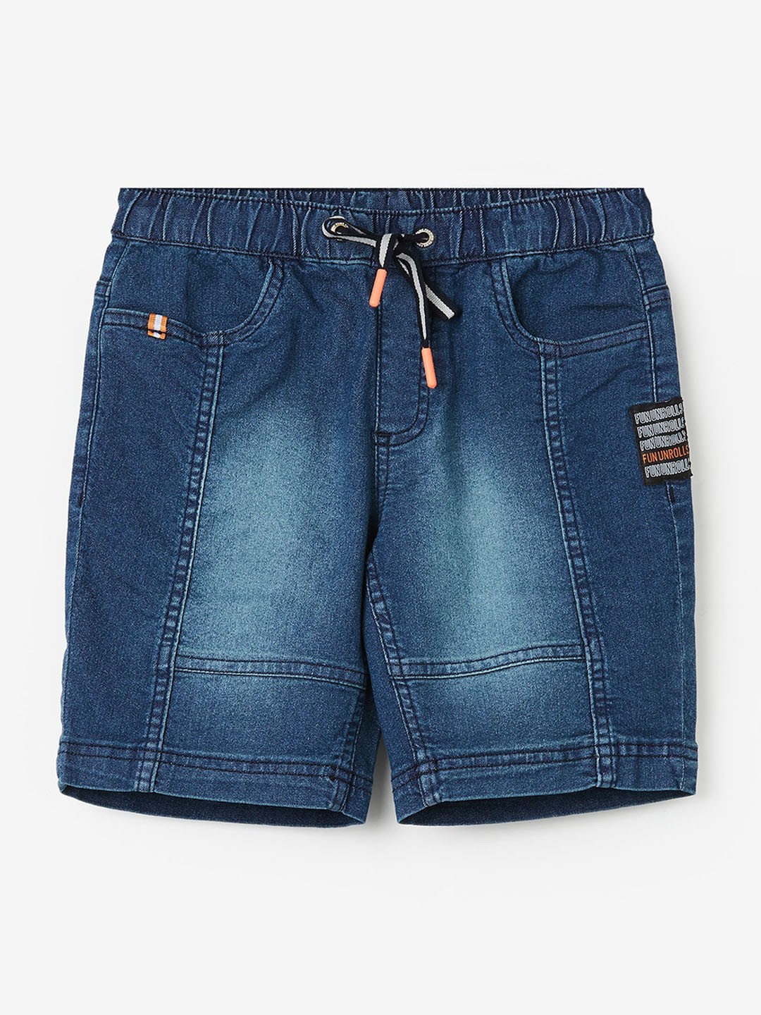 

Fame Forever by Lifestyle Boys Washed Denim Shorts, Blue