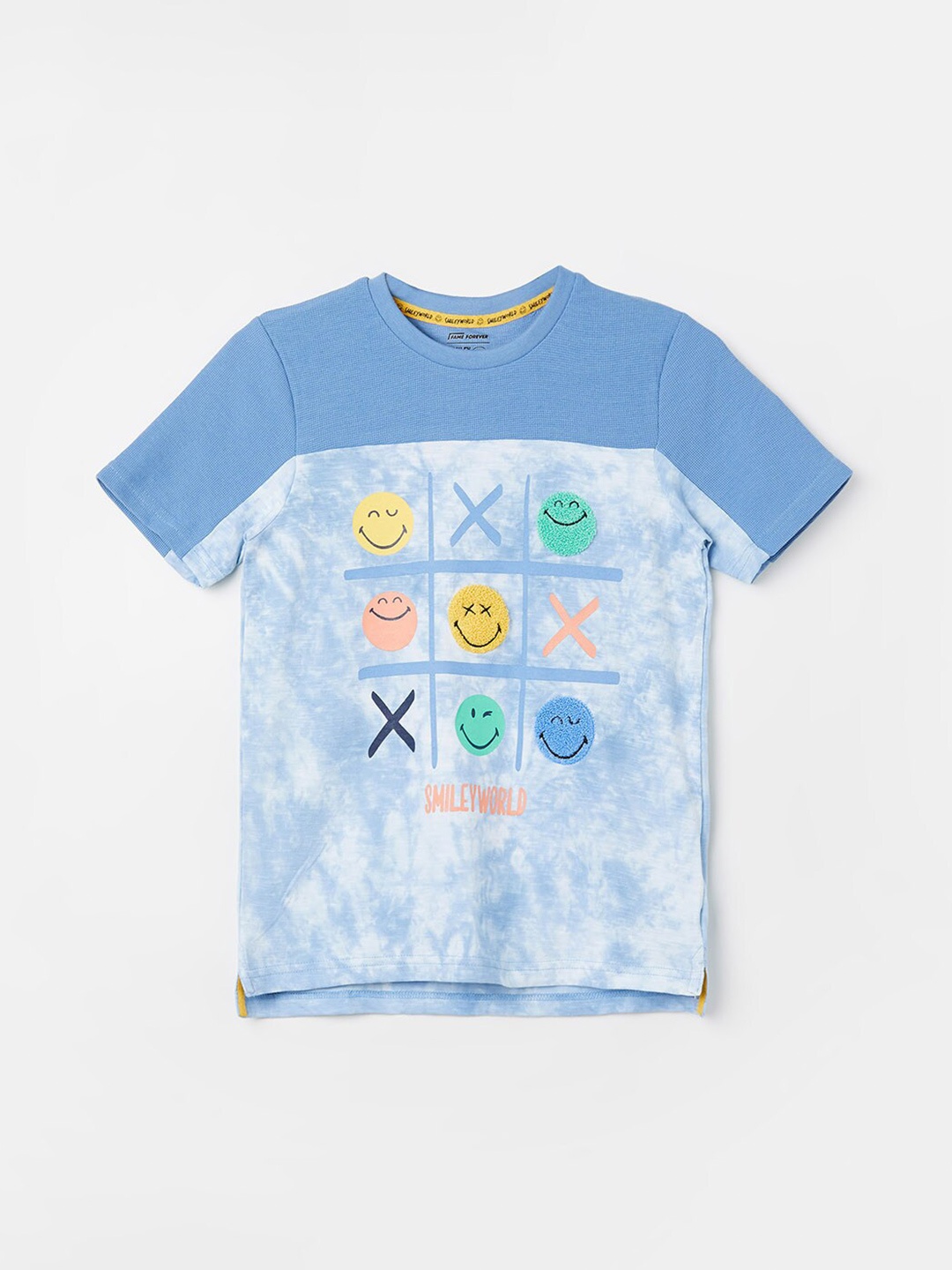 

Fame Forever by Lifestyle Boys Printed Applique T-shirt, Blue