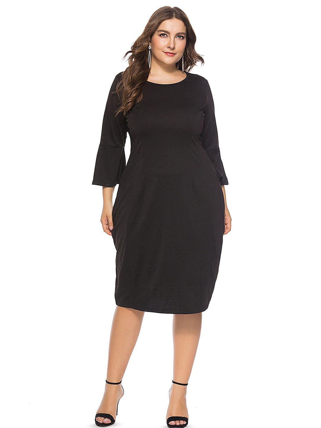 

LULU & SKY Women Sheath Dress (Plus Size), Black