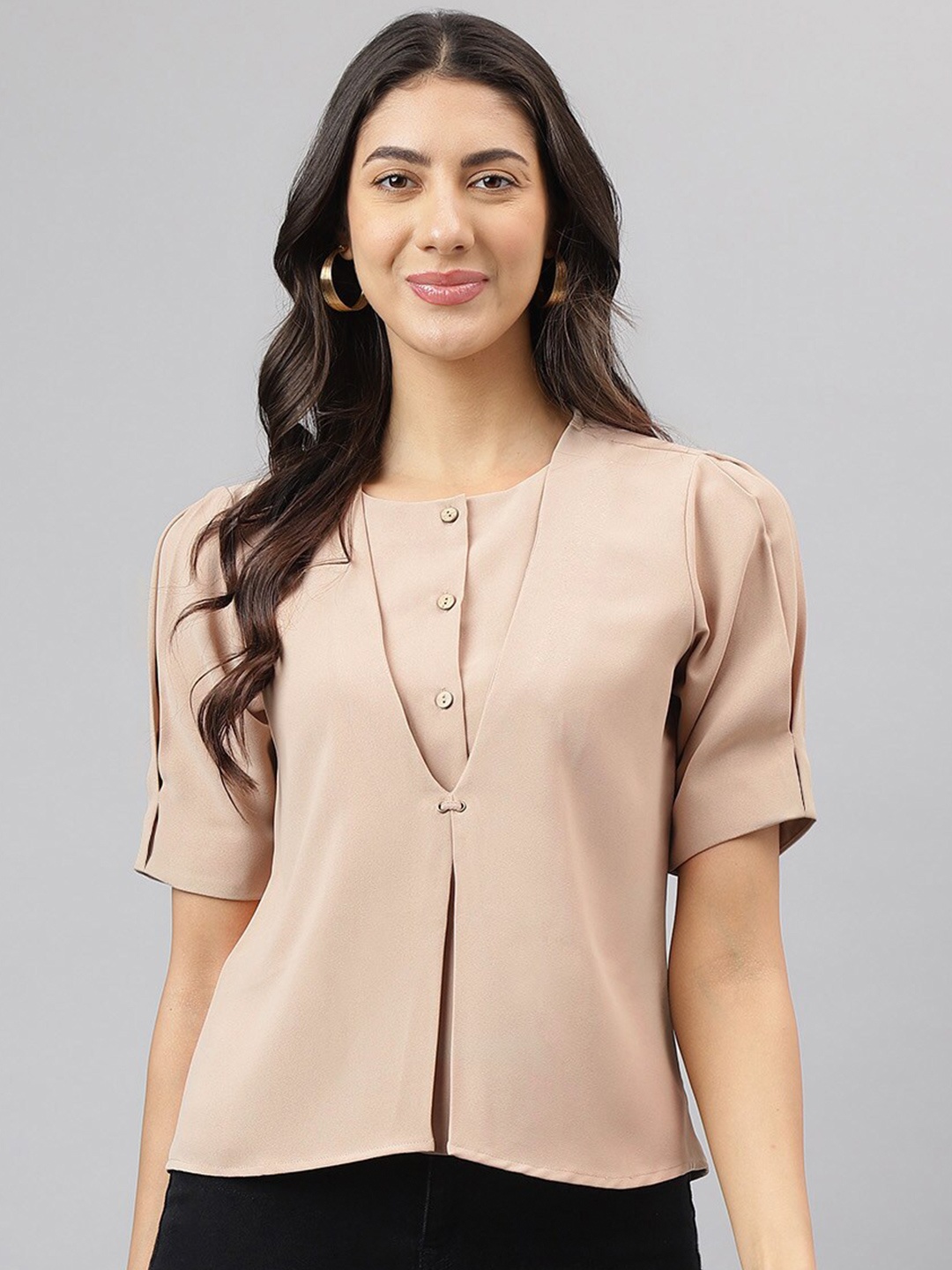 

Latin Quarters Top, Beige