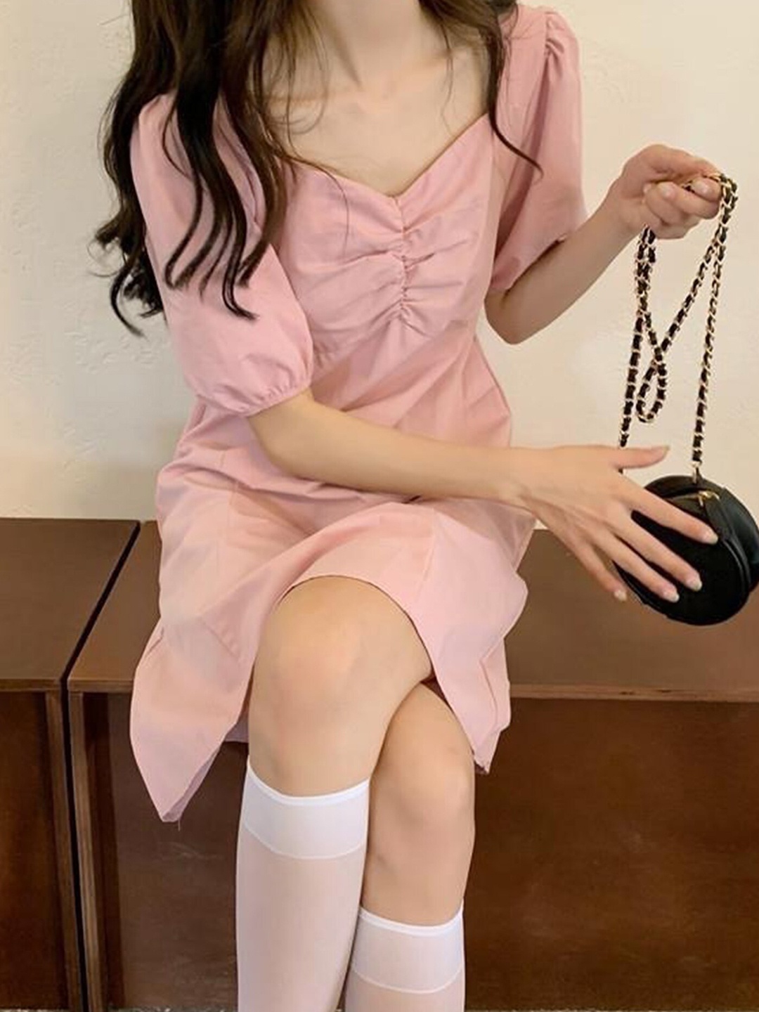 

LULU & SKY Puff Sleeve Sheath Dress, Pink