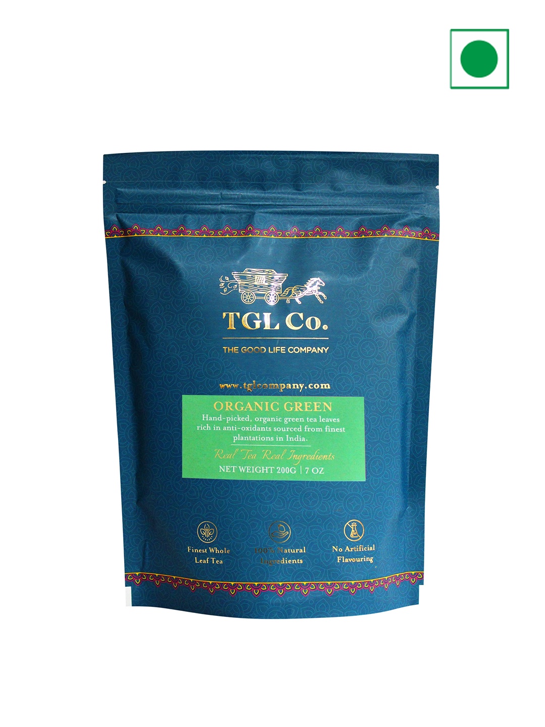 

TGL Co. Organic Green Tea Bags -200 g, Blue