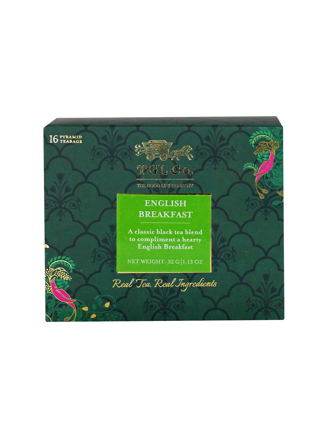 

TGL Co. English Breakfast Black Tea Bags-100 g, Green