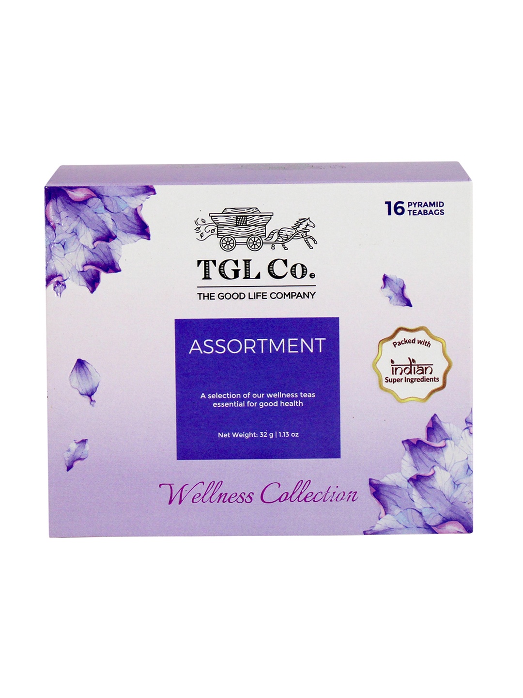 

TGL Co. Handpicked Assortments Tea Bags Box-100 g, Purple