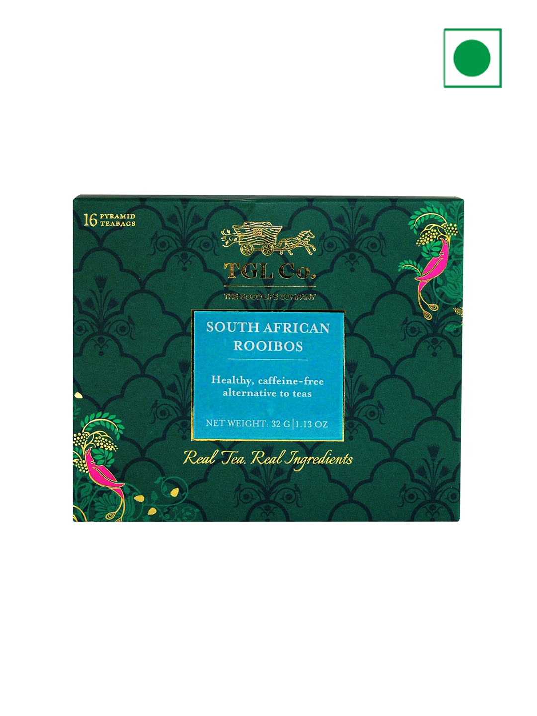 

TGL Co. The Good Life Company South African Rooibos Tea Bags- 32 G, Green
