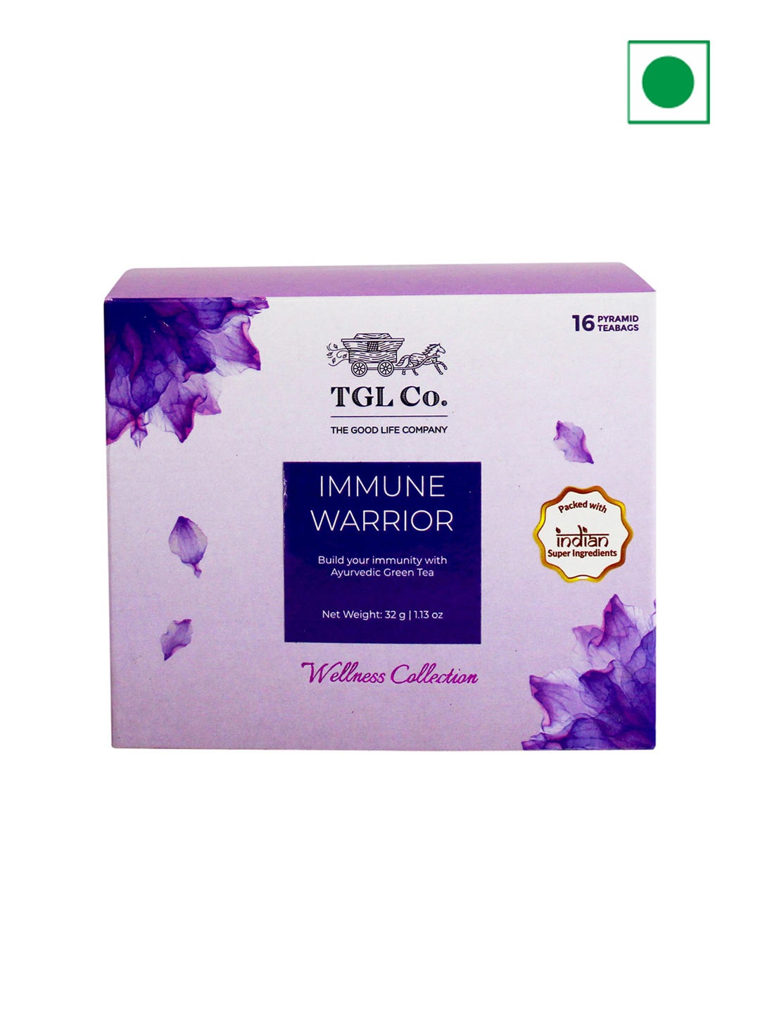 

TGL Co. Immune Warrior Green Tea Bags- 32G, Purple