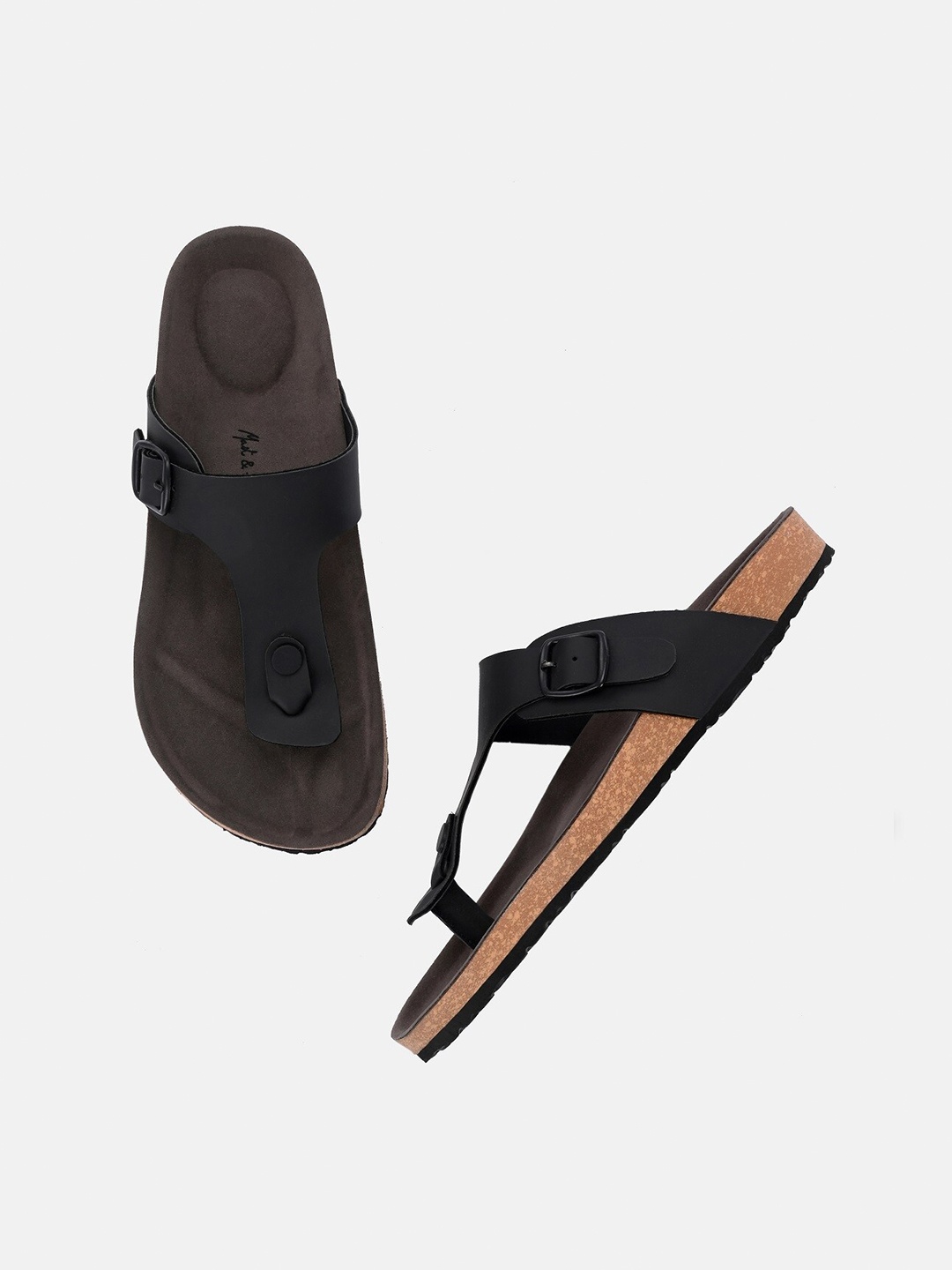 

Mast & Harbour Men Comfort Sandals, Black