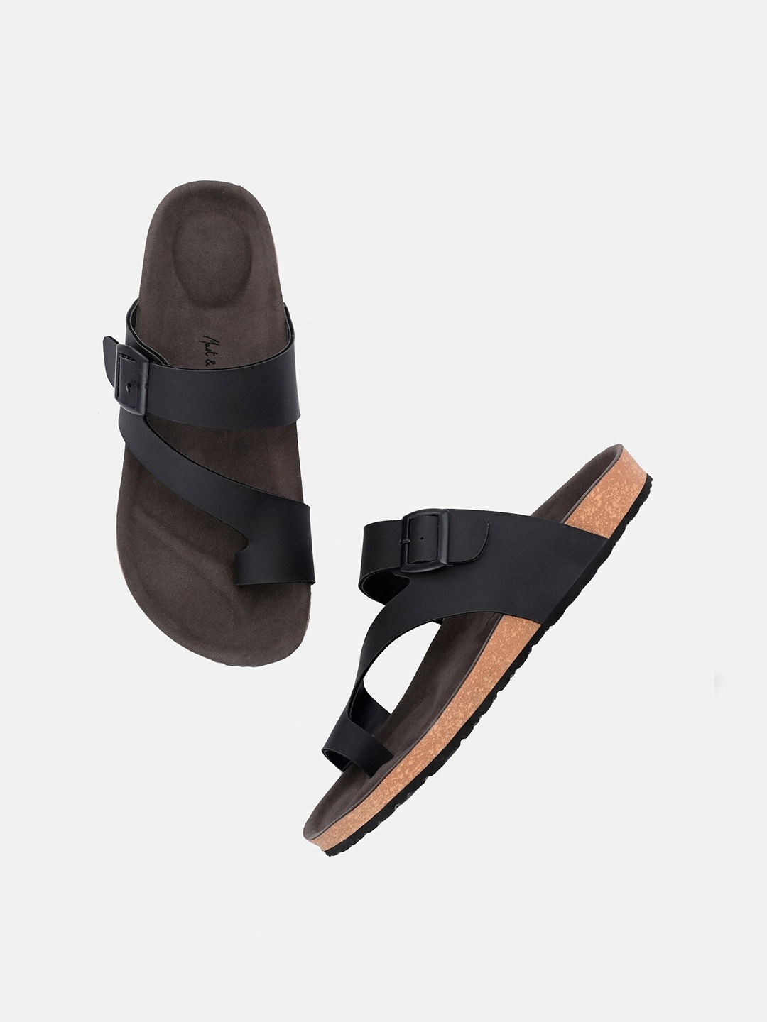 

Mast & Harbour Men Comfort Sandals, Black