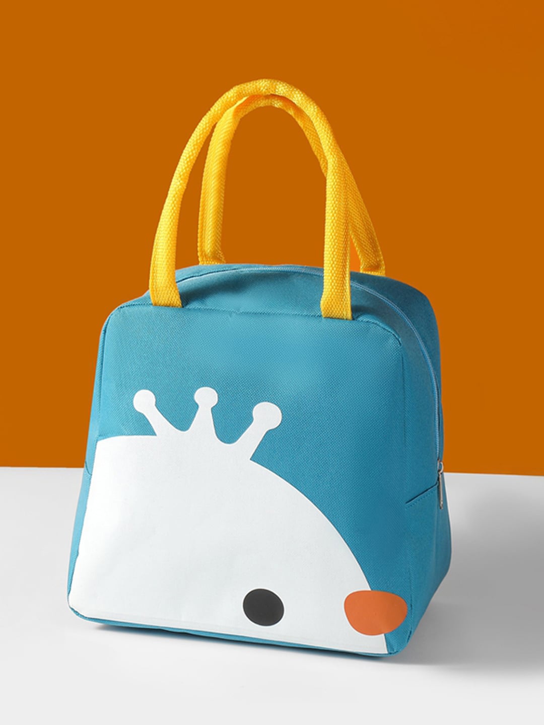 

Kuber Industries Printed Waterproof Lunch bags Travel Accessory, Blue