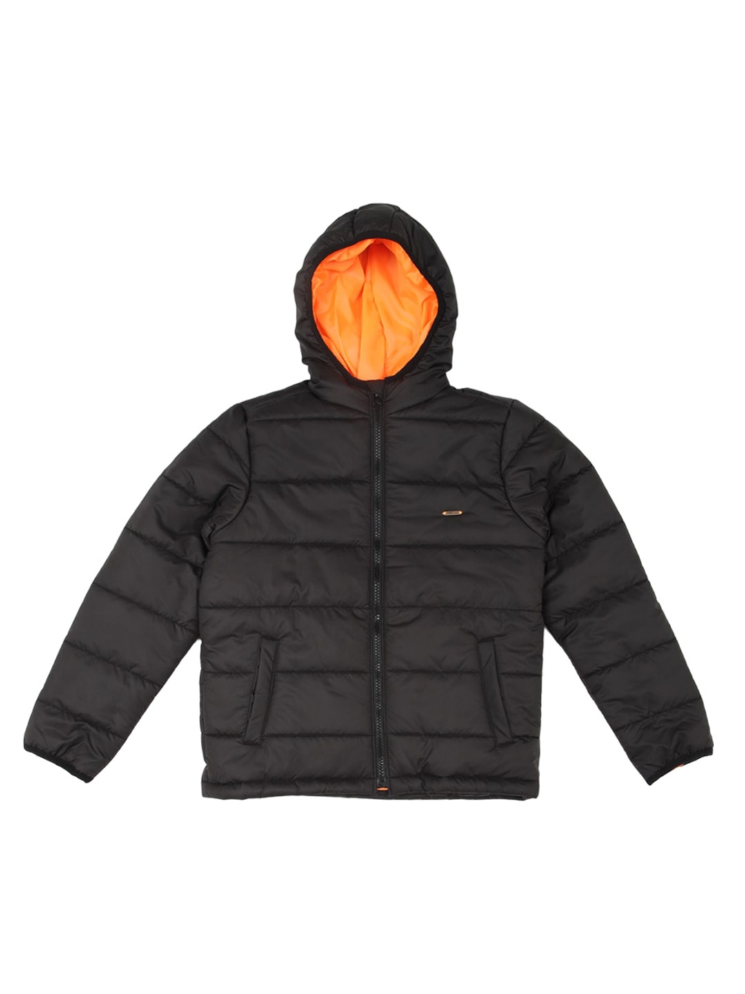 

Allen Solly Junior Boys Striped Puffer Jacket, Black