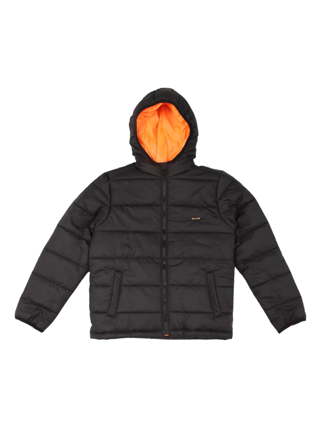 

Allen Solly Junior Boys Striped Puffer Jacket, Black