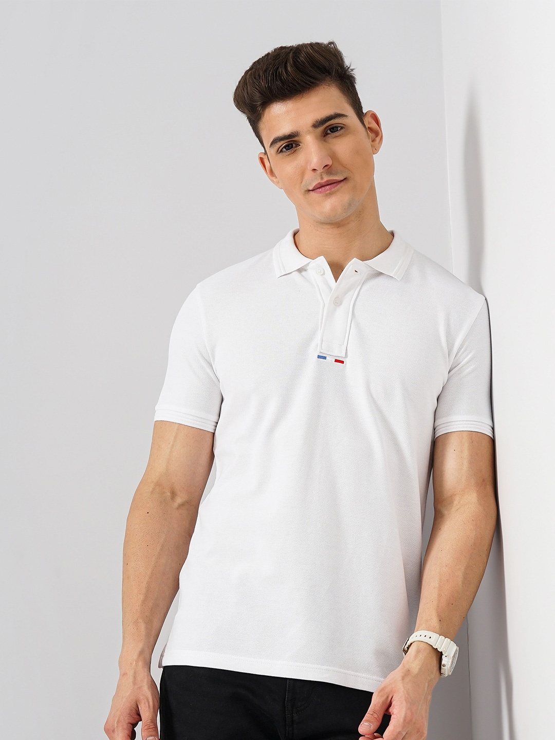 

Celio Men Polo Collar Pockets T-shirt, White