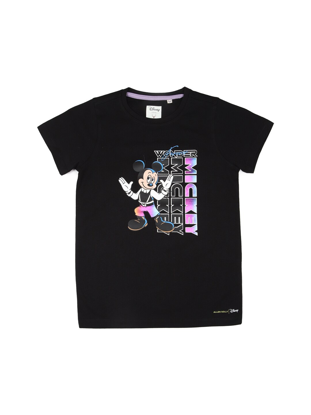 

Allen Solly Junior Boys Typography Printed Applique T-shirt, Black