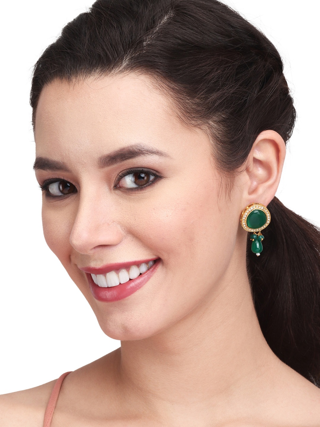 

Anvik Geometric Drop Earrings, Gold