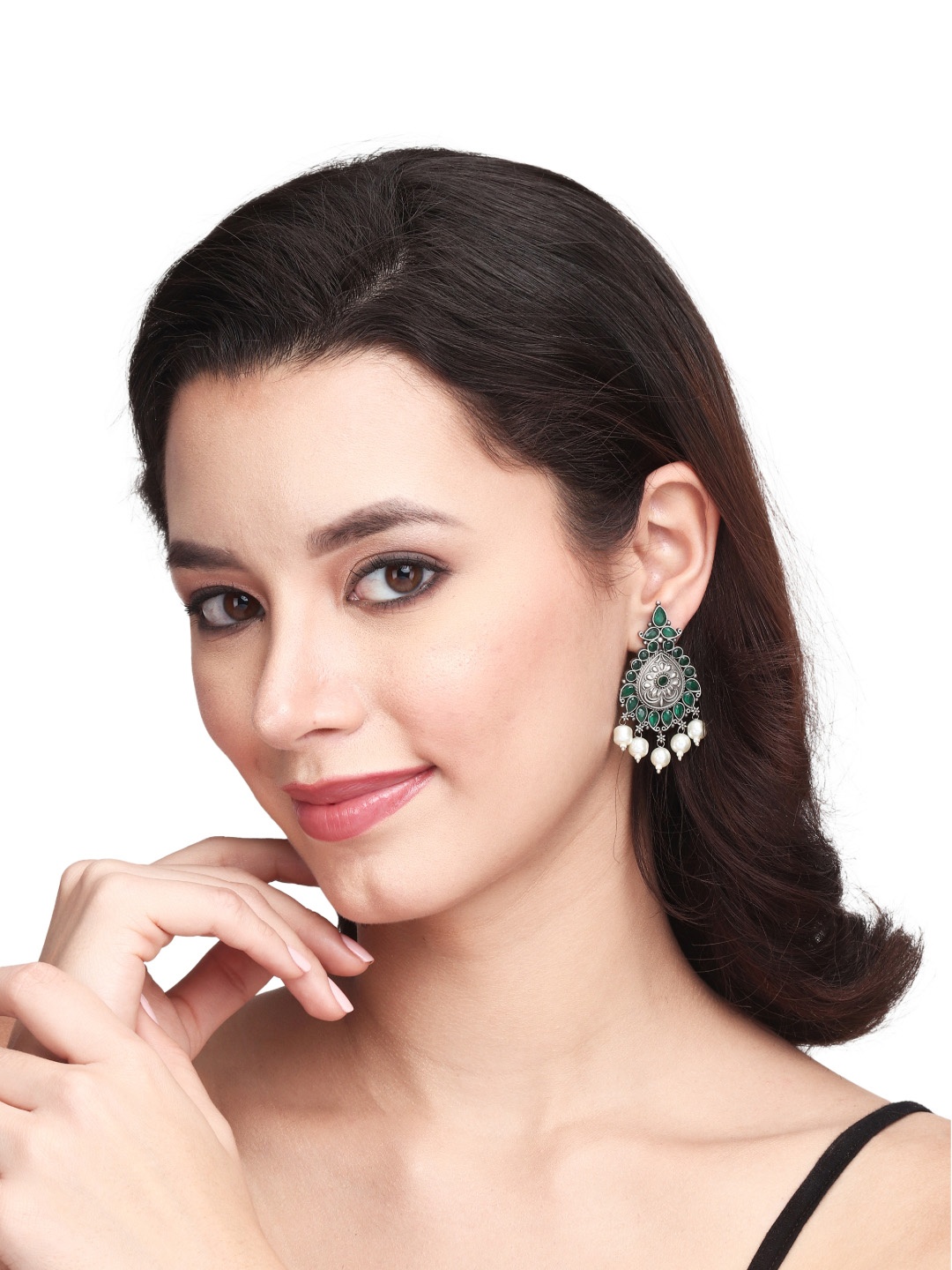

Anvik Contemporary Studs Earrings, Silver