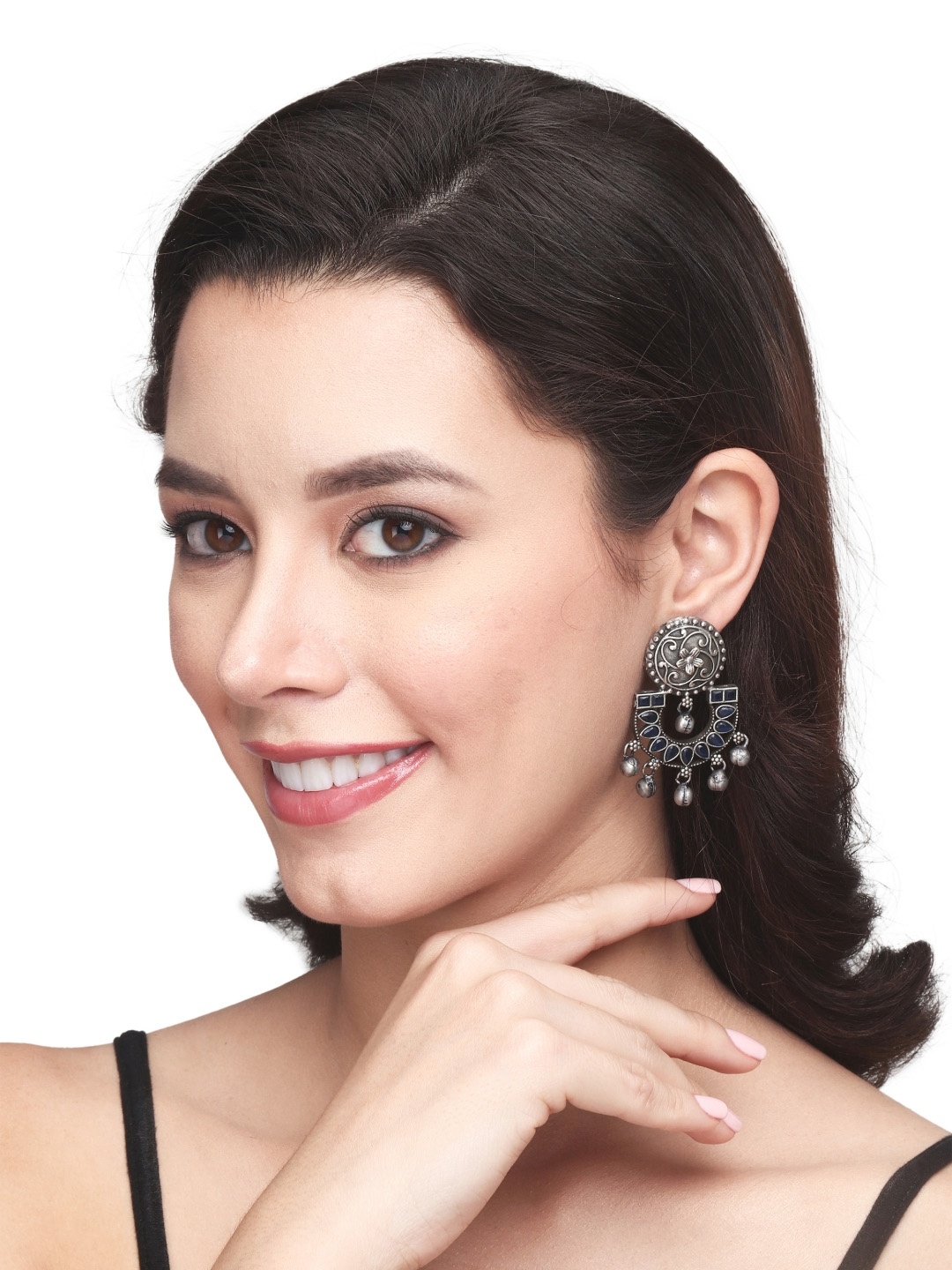 

Anvik Contemporary Drop Earrings, Silver