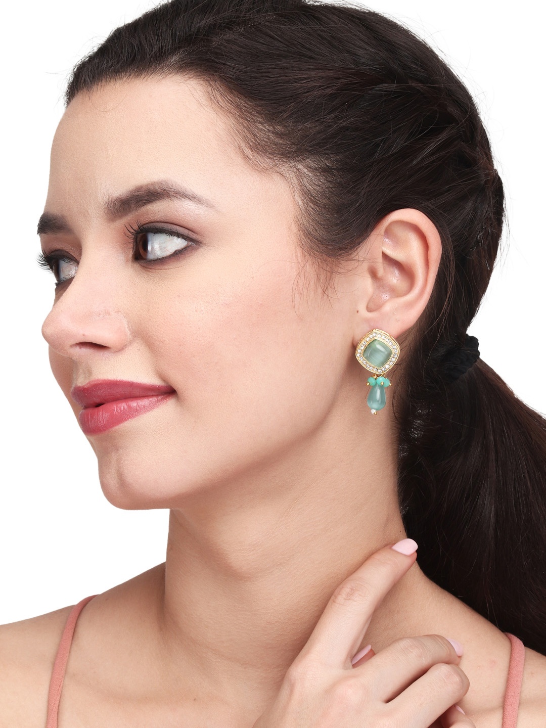 

Anvik Geometric Drop Earrings, Gold