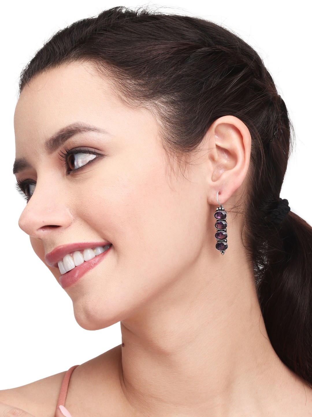 

Anvik Contemporary Drop Earrings, Silver