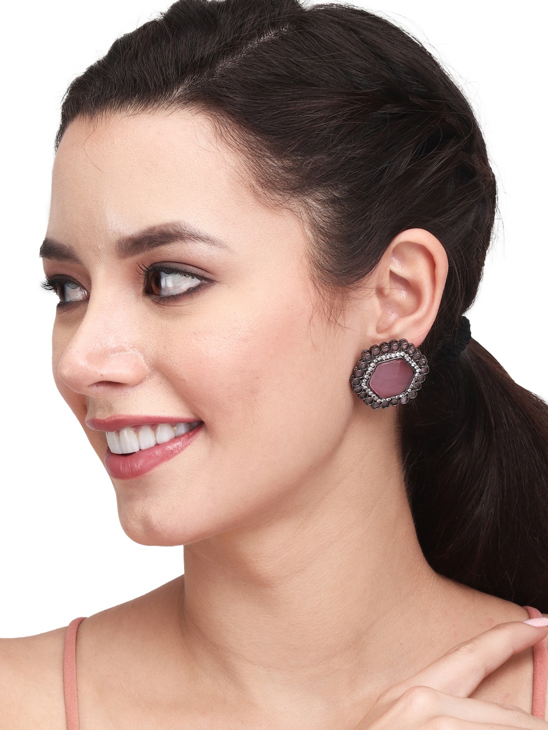 

Anvik Contemporary Studs Earrings, Silver