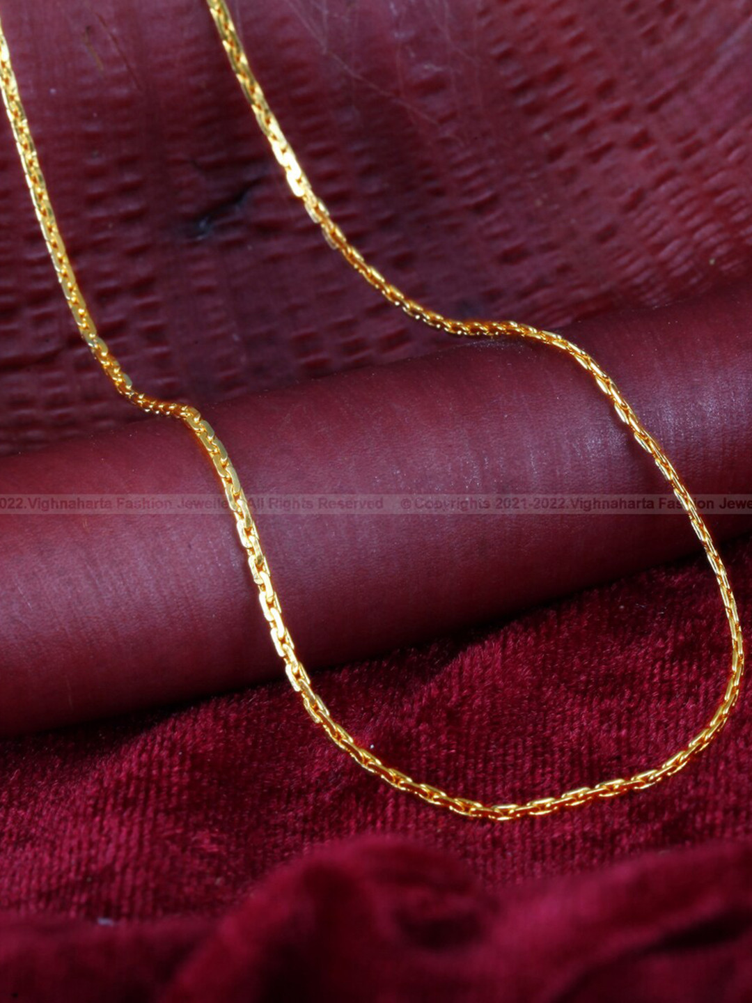 

Vighnaharta Brass Gold-Plated Chain