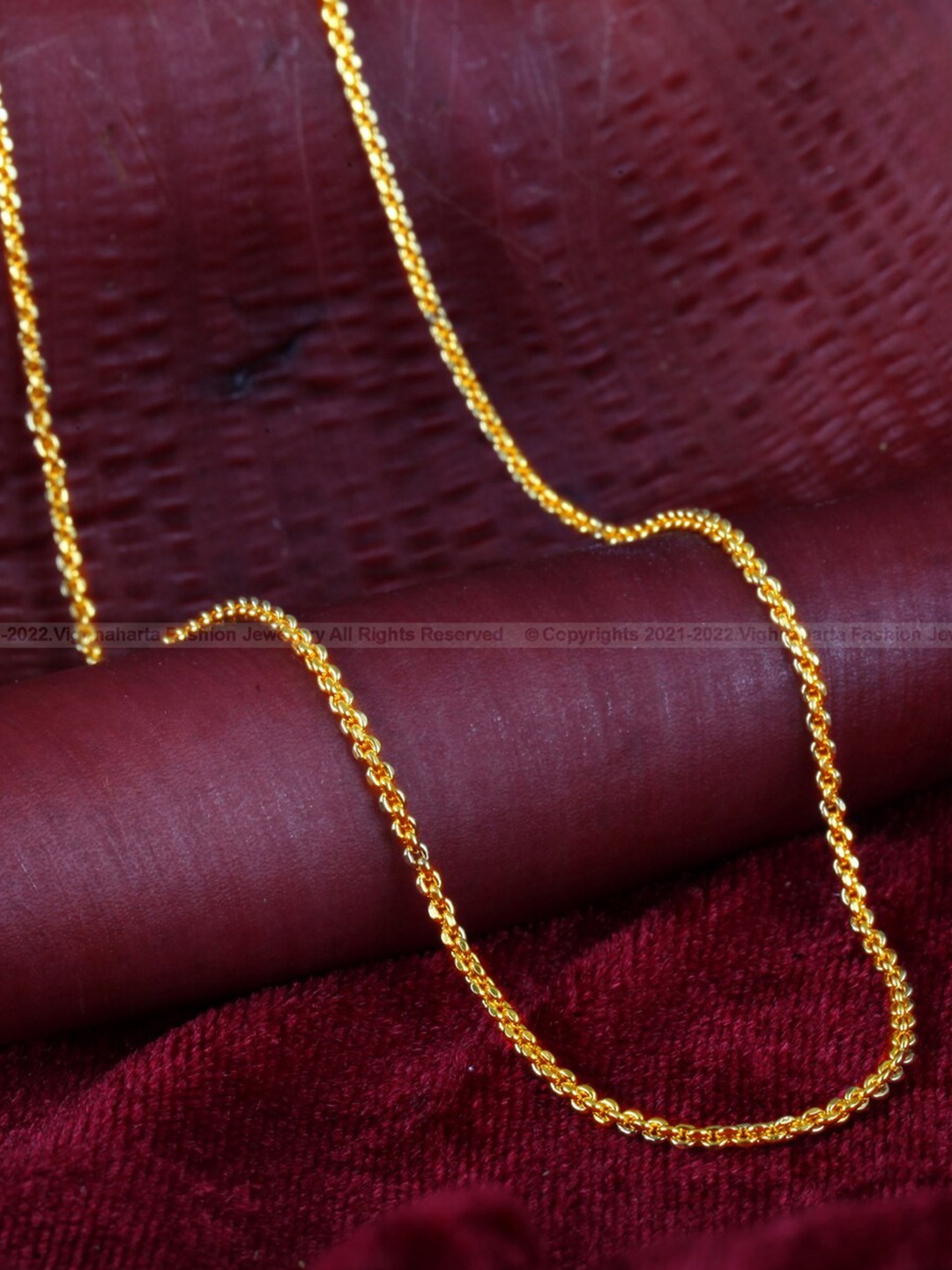 

Vighnaharta Brass Gold-Plated Chain