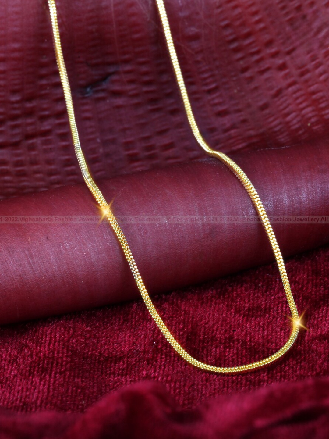 

Vighnaharta Brass Gold-Plated Chain