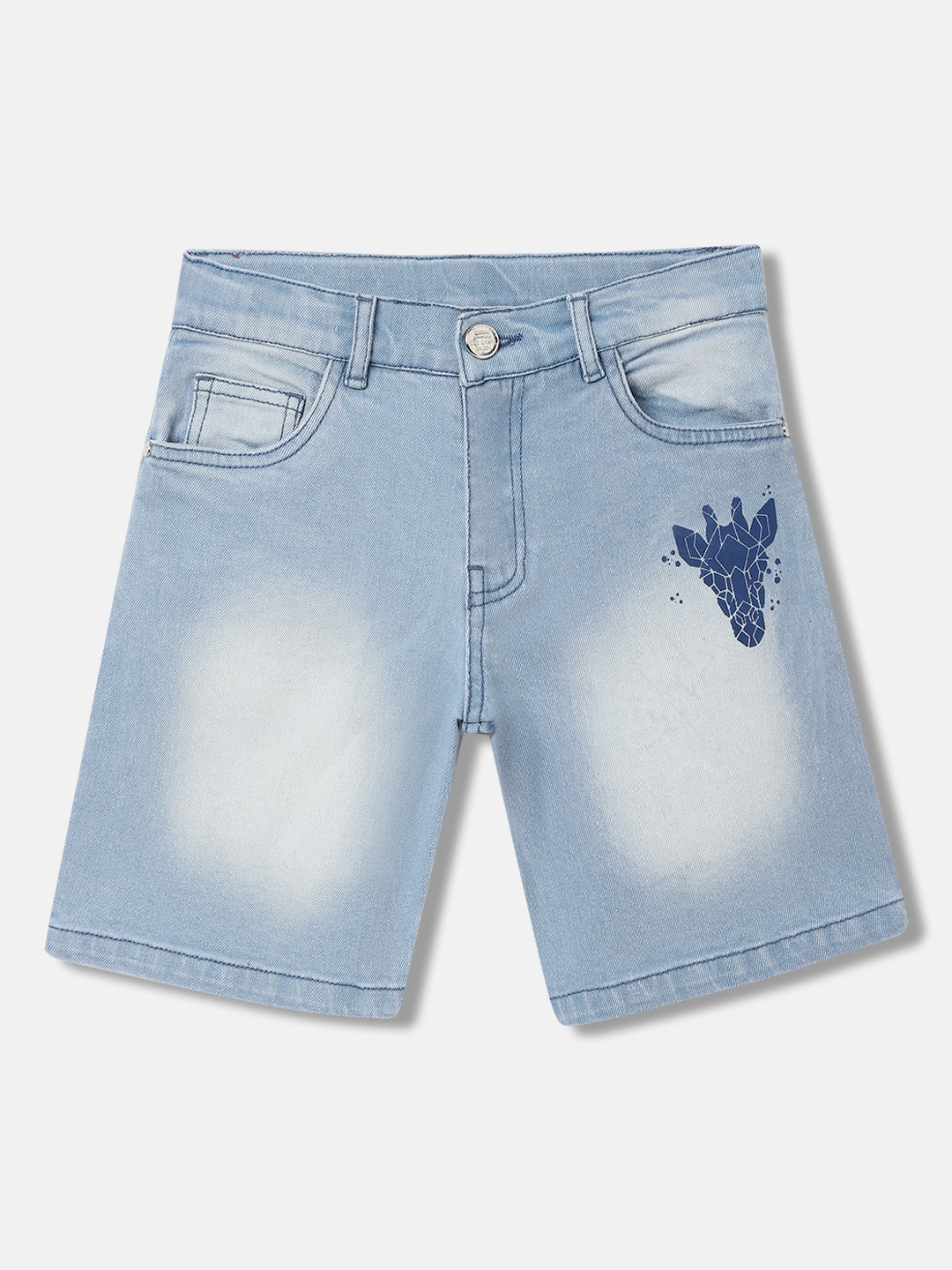 

Blue Giraffe Boys Washed Denim Shorts