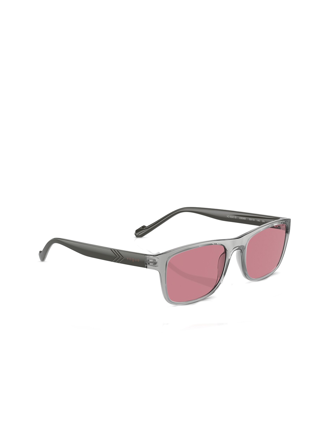 

Vogue Eyewear Men UV Protected Violet Lens Rectangle Sunglasses - 0VO5547SI22836953, Pink