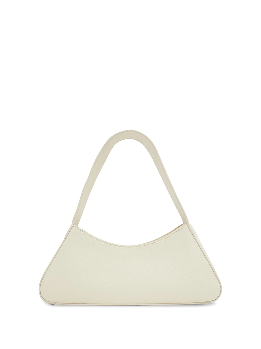 

Call It Spring Colourblocked Shopper Tote Bag with Cut Work, Off white