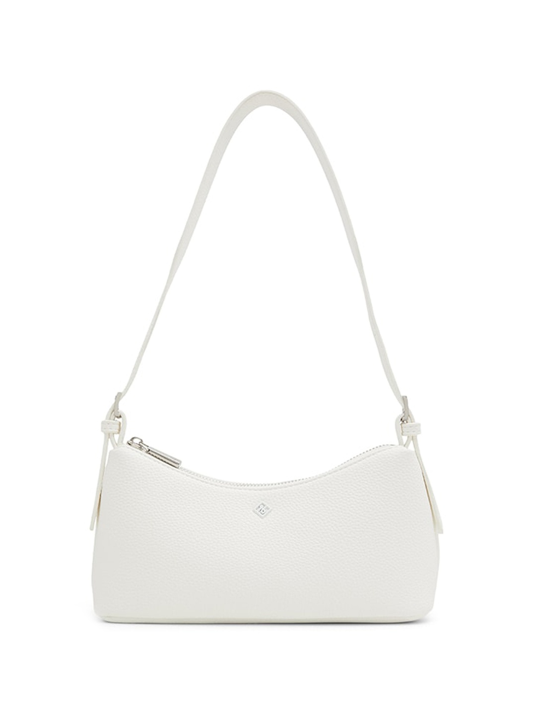 

Call It Spring Half Moon Handheld Bag with Tasselled, White