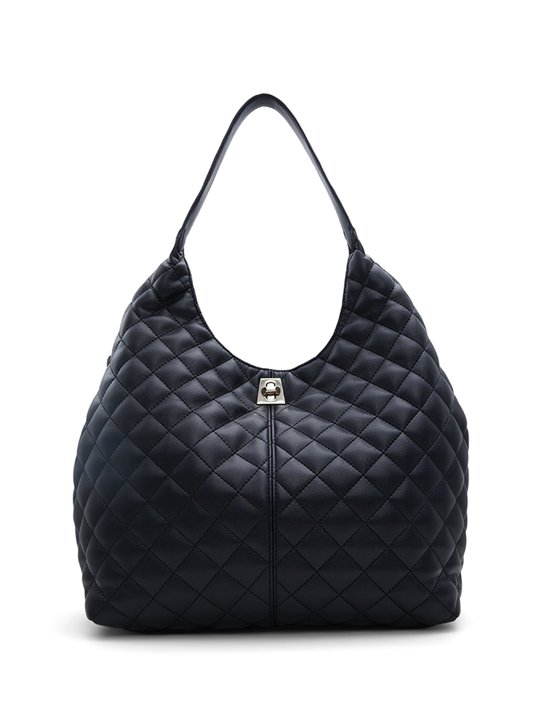 

Call It Spring Textured Shopper Hobo Bag with Quilted, Black