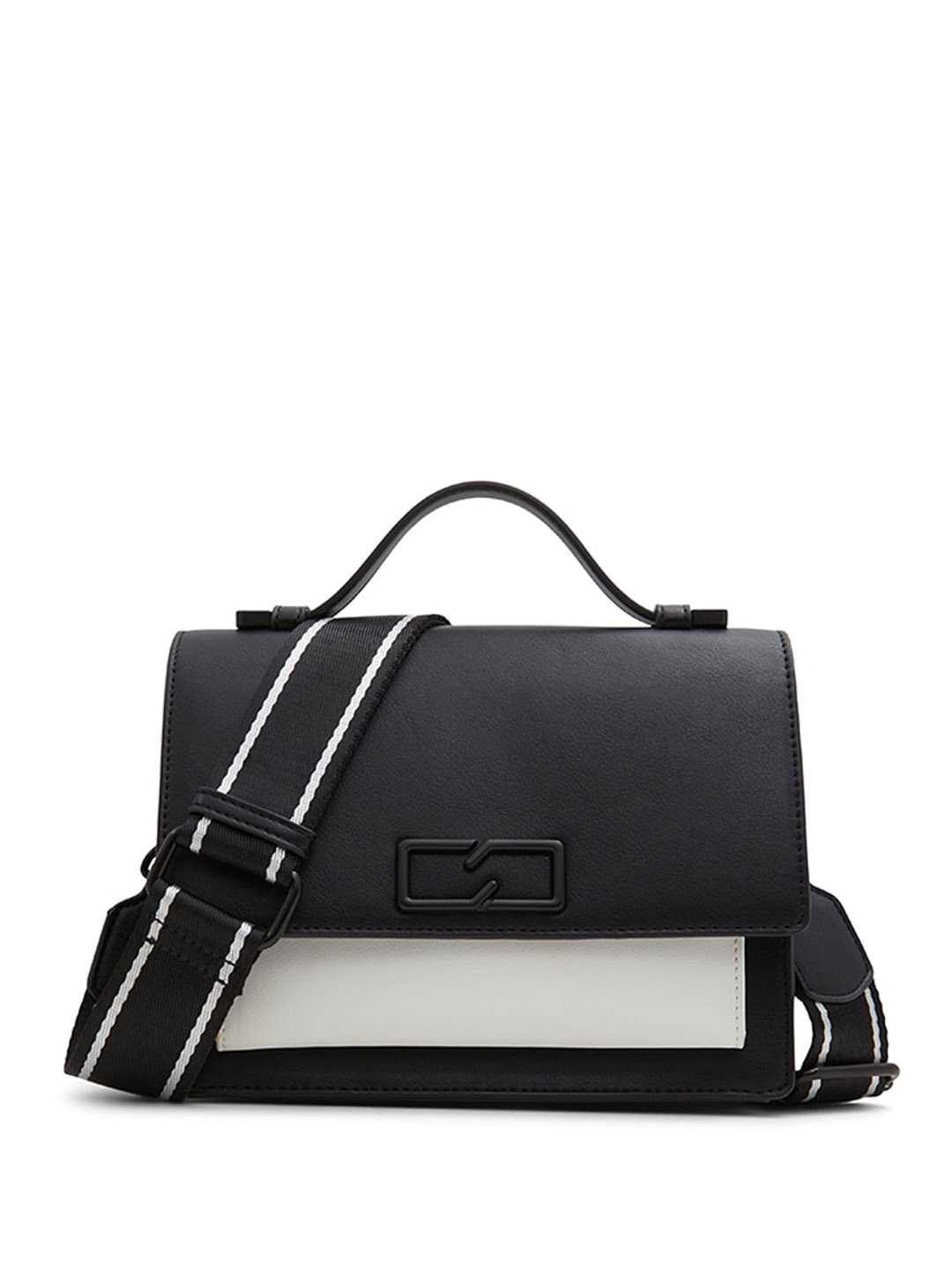 

Call It Spring Colourblocked Swagger Satchel, Black