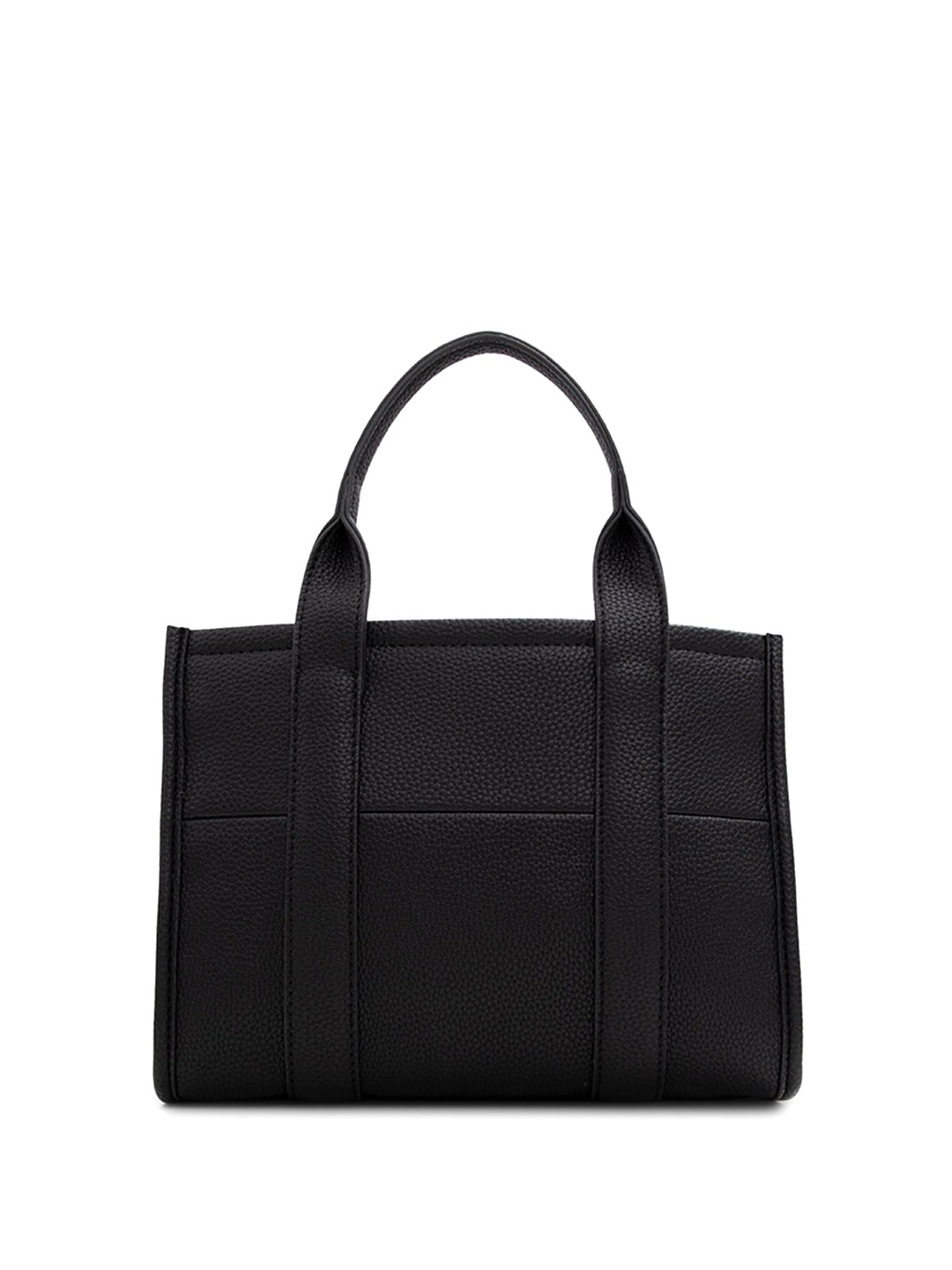

Call It Spring Textured Oversized Structured Handheld Bag with Quilted, Black