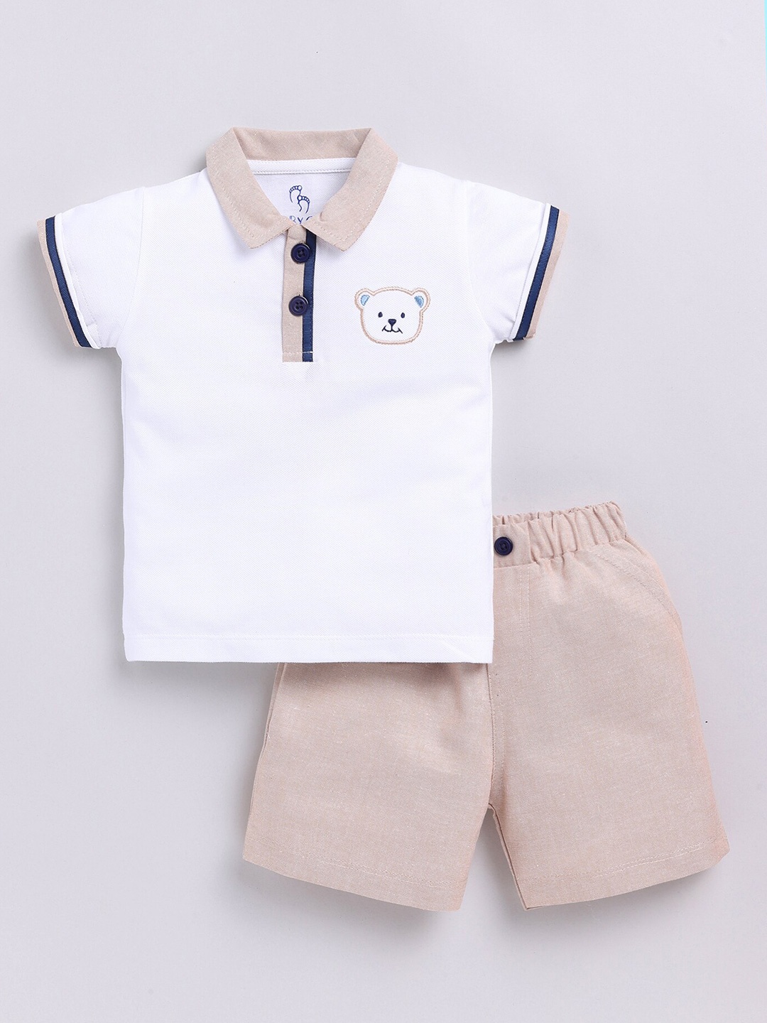 

BABY GO Boys T-shirt With Shorts, Beige