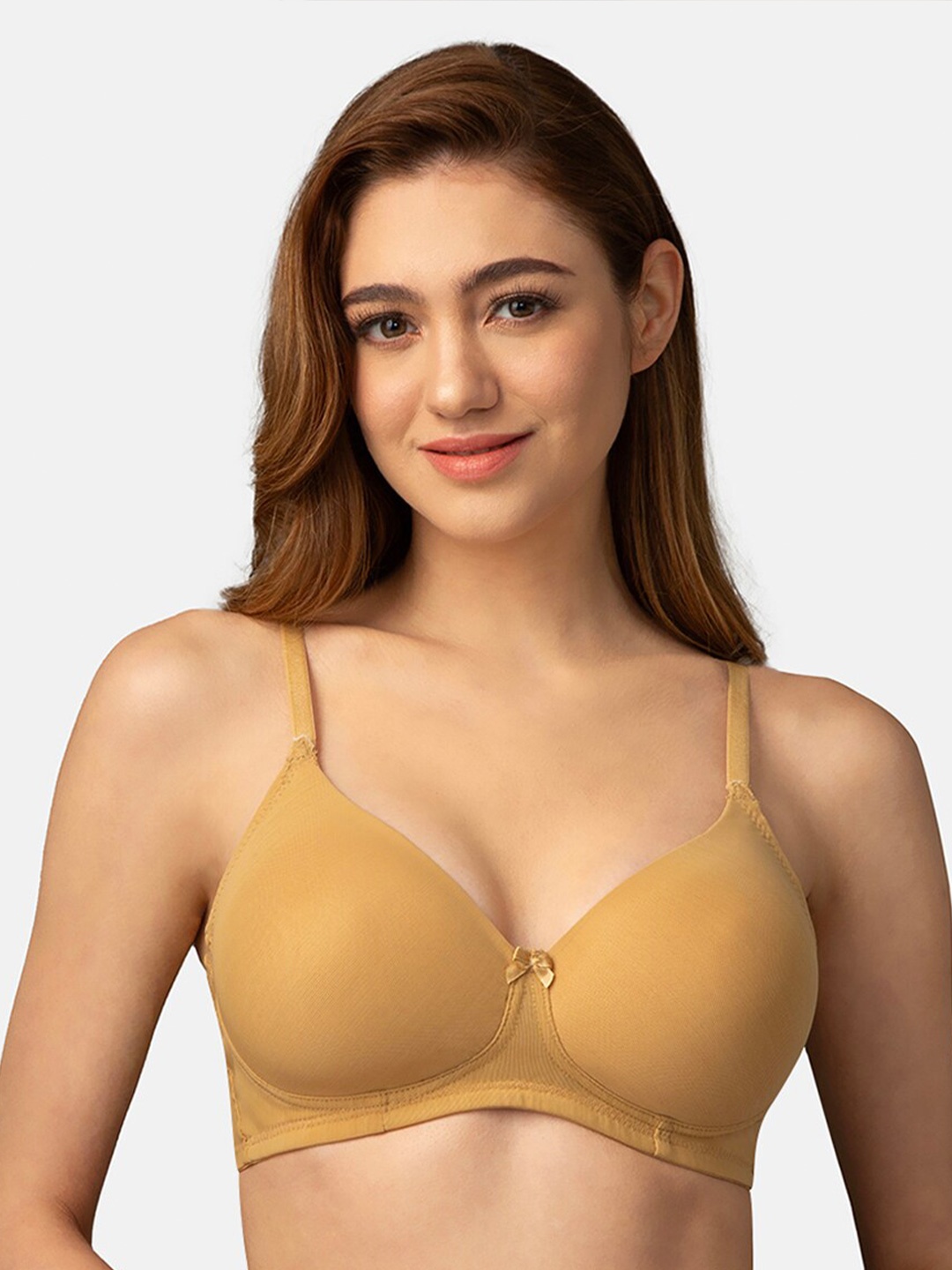 

intimacy LINGERIE Medium Coverage Lightly Padded Cotton Everyday Bra With All Day Comfort, Cream