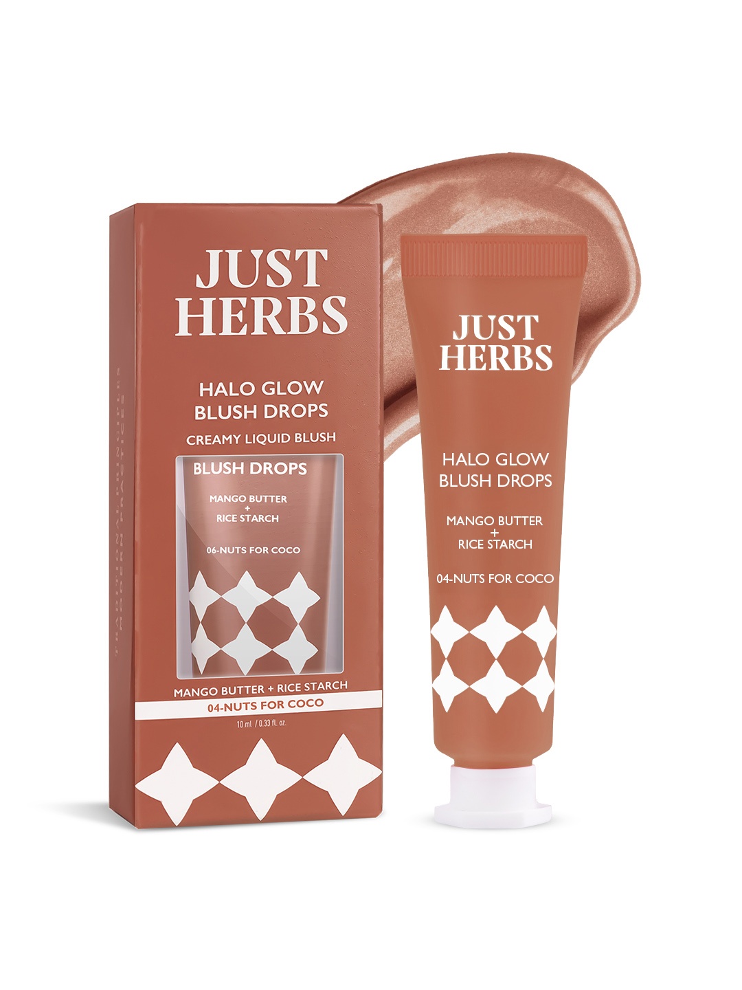 

Just Herbs Halo Glow Blush Drops Creamy Liquid Blush 10ml - Nuts For Coco 04, Brown