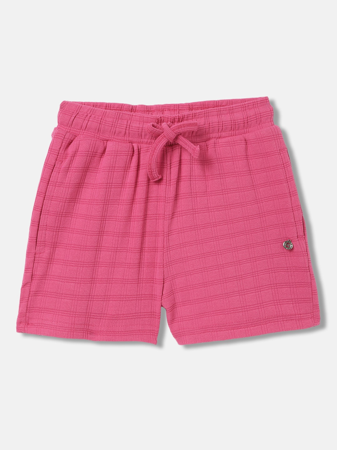 

ELLE Girls Solid Loose Fit Shorts, Pink