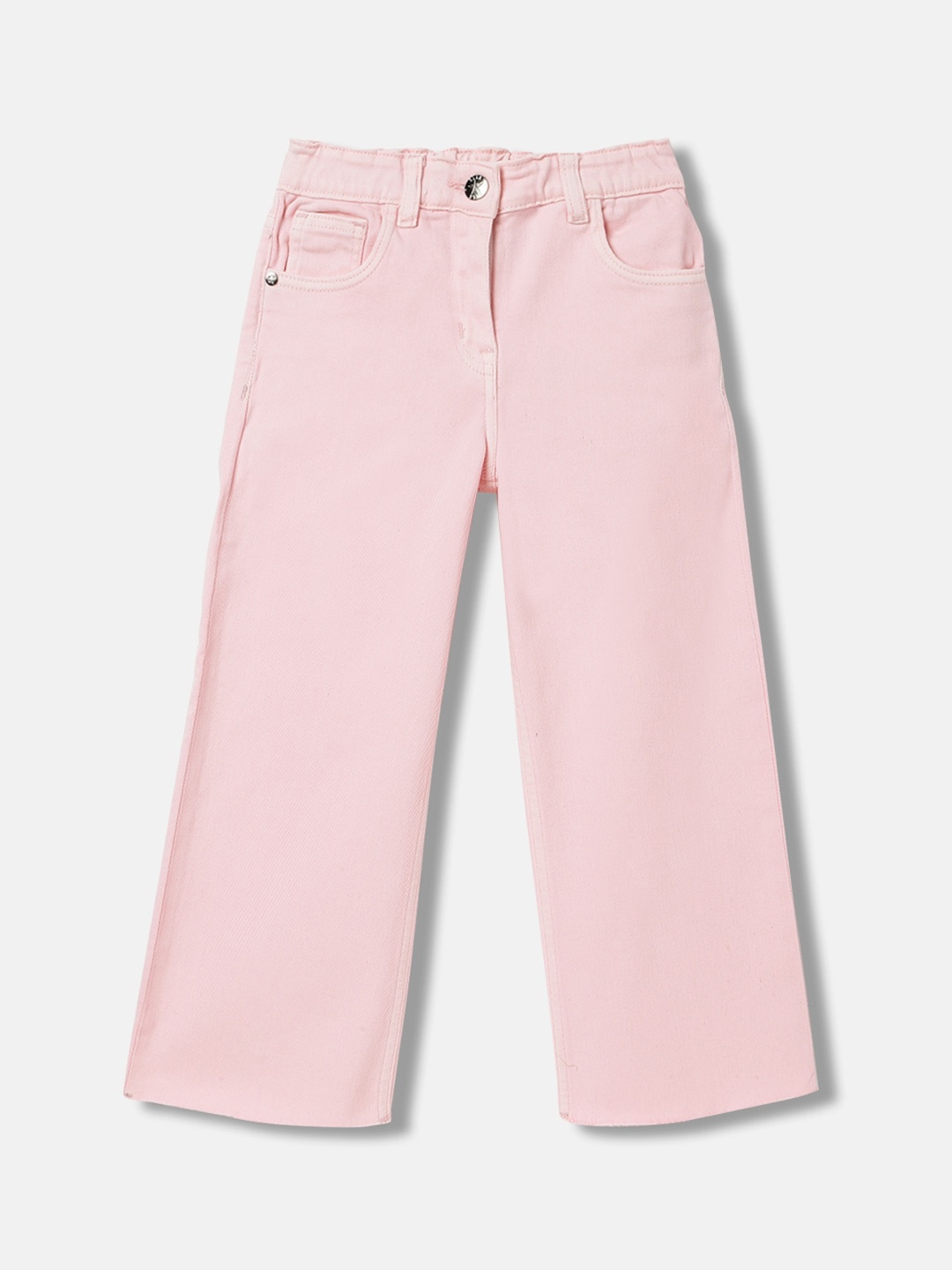 

ELLE Girls Wide Leg Stretchable Jeans, Pink