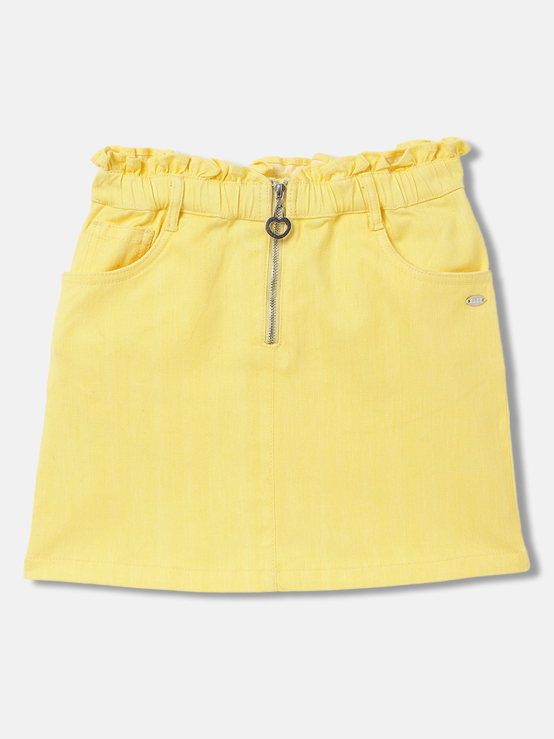 

ELLE Girls Straight Mini Skirts, Yellow