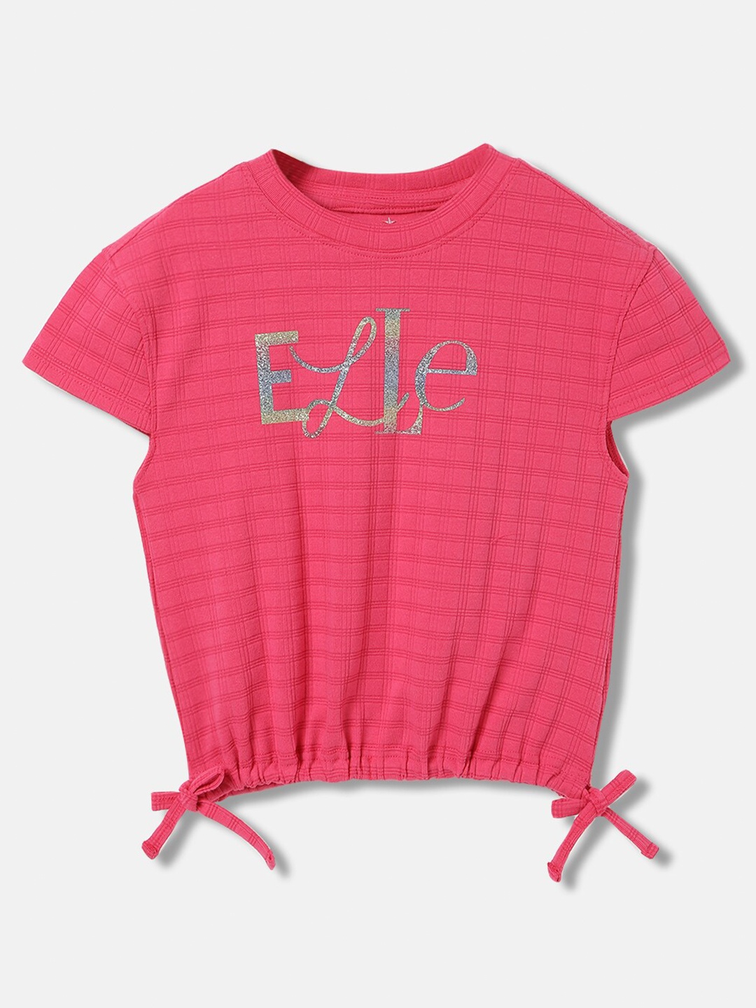 

ELLE Extended Sleeves Cotton Top, Pink