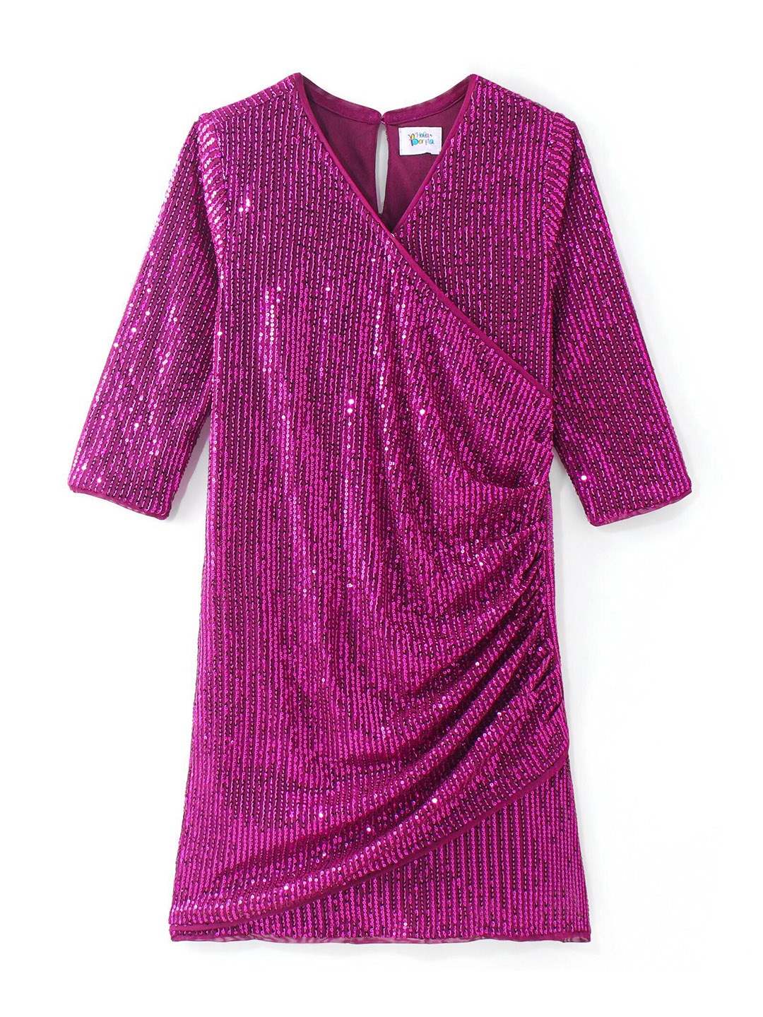 

Hola Bonita Embellished Net A-Line Dress, Magenta